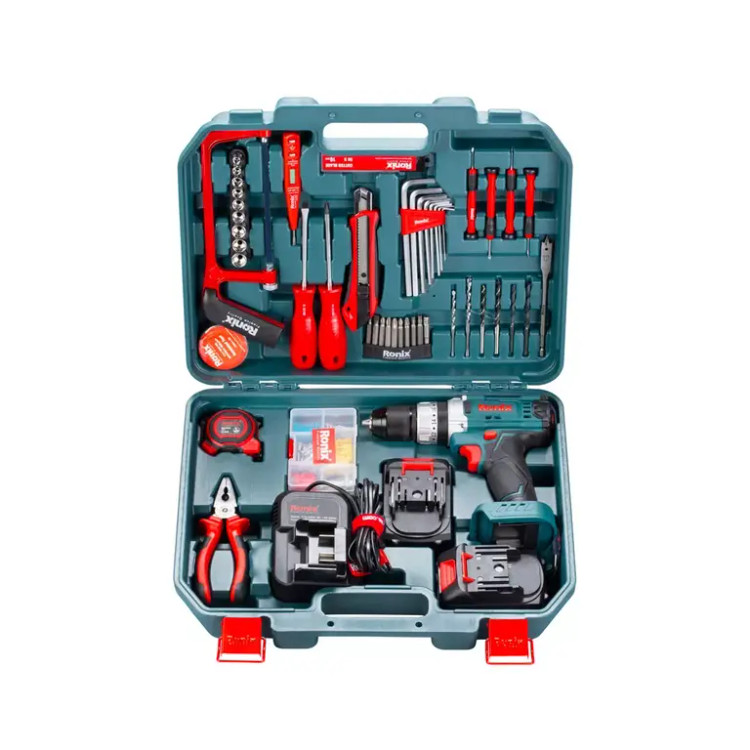 ست ترکیبی دریل شارژی 20 ولت رونیکس (Ronix) - 35 پارچه با ابزار دستی- RS-8620 ابزار صنعتی الهی شیراز
