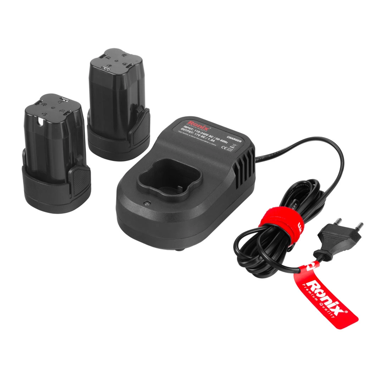 دریل شارژی 16 ولت کامپکت براش لس رونیکس (Ronix)- 8661 16v ابزار صنعتی الهی شیراز