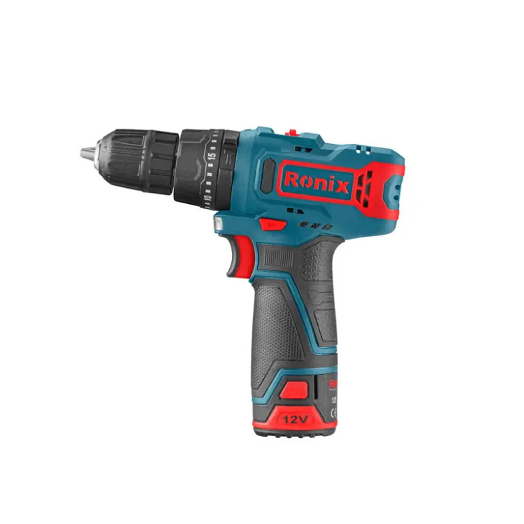 کیت دریل پیچ گوشتی چکشی رونیکس (Ronix) شارژی 12 ولت- 8101k ابزار صنعتی الهی شیراز