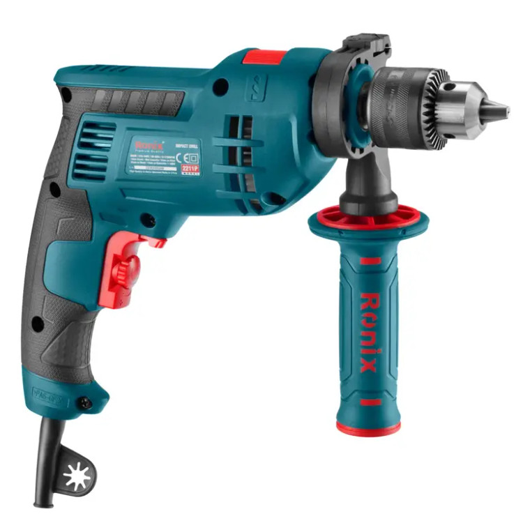دریل چکشی 13 میلیمتر رونیکس (Ronix) -600 وات-2700 دور بر دقیقه-آچاری-2211P ابزار صنعتی الهی شیراز