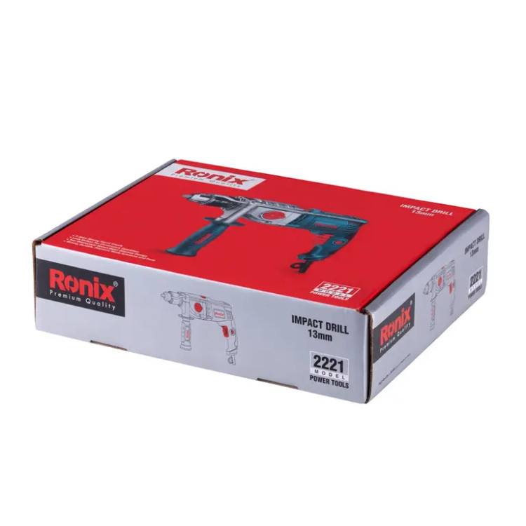 دریل برقی گیربکسی 13 میلیمتری رونیکس (Ronix) آچاری 1050 وات-2221 ابزار صنعتی الهی شیراز