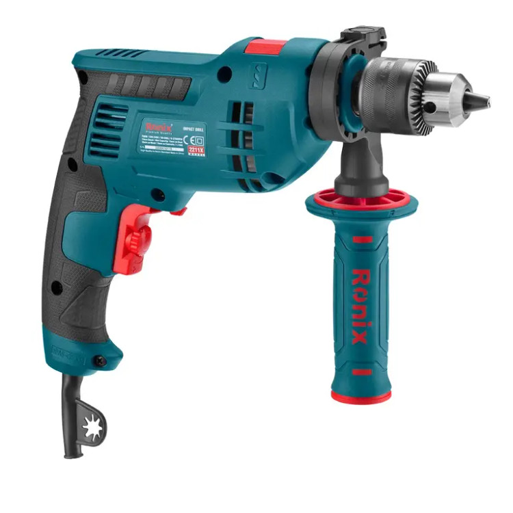 دریل چکشی 13 میلیمتر رونیکس (Ronix) -750 وات-2700 دور بر دقیقه-آچاری-2211X ابزار صنعتی الهی شیراز