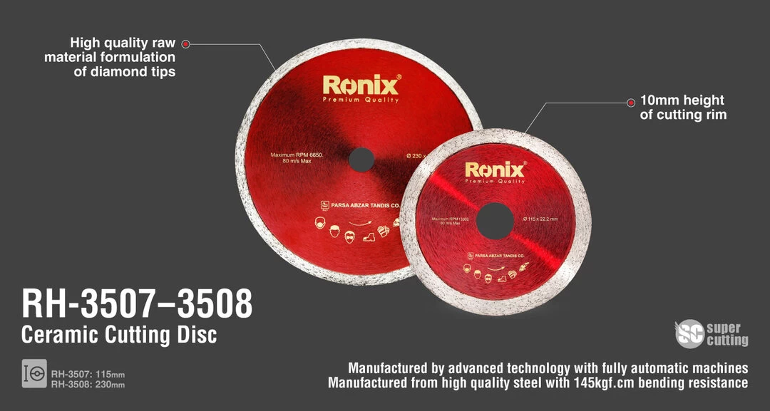 صفحه سرامیک بر 115 میلی متری-RH-3507
